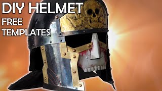 How to make Roman fantasy helmet (tutorial + free templates)