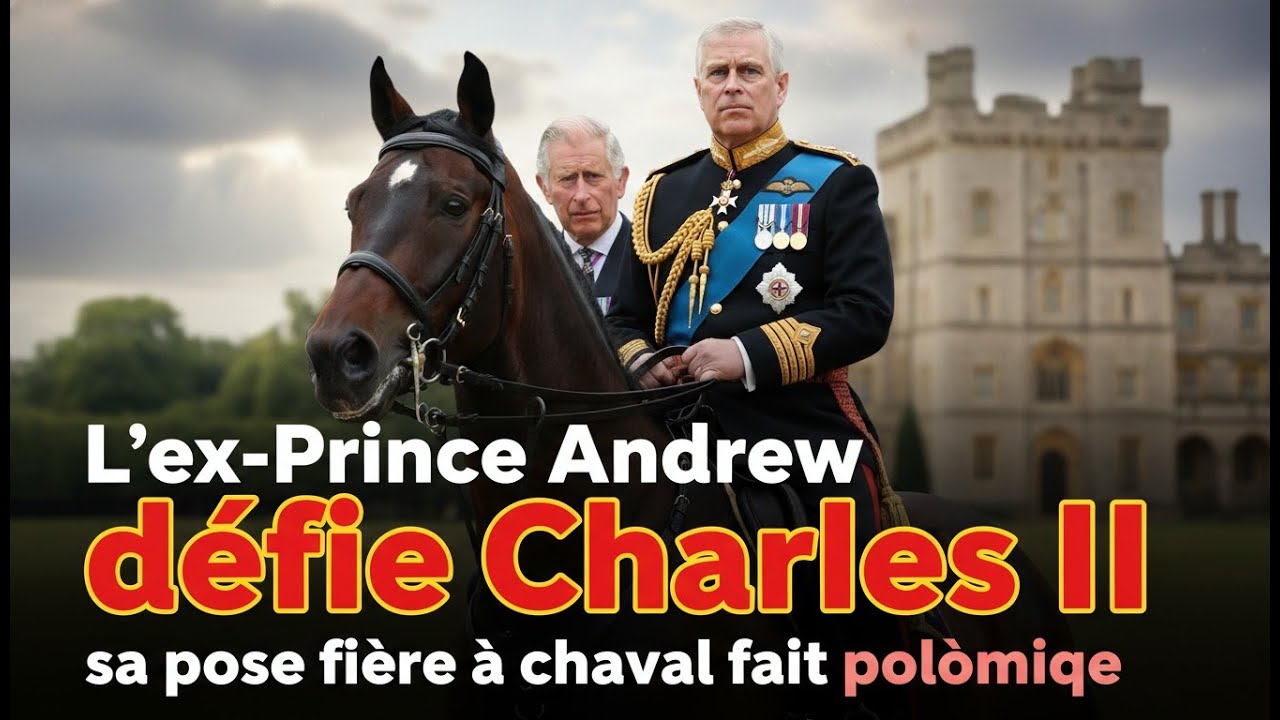 L'ex Prince Andrew défie Charles III  sa pose fière à cheval fait polémique