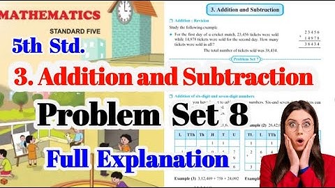 5th Maths l 3. Addition and Subtraction l Maharashtra Board l Full Explanation