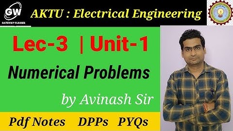 Lec-3 I Numerical Problems on KVL I KVL I Supermesh I Unit-1 I Electrical Engg.I by Avinash Sir