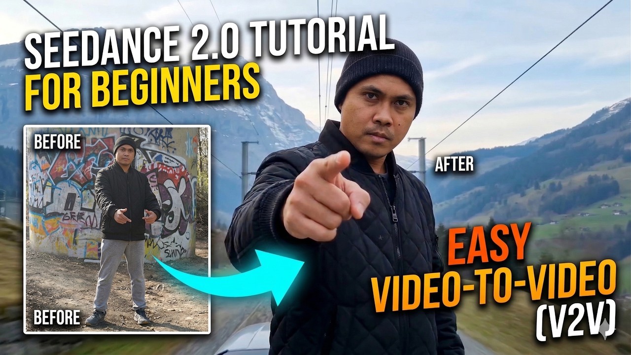 Seedance 2.0 Tutorial for Beginners: Easy Video to Video V2V - YouTube