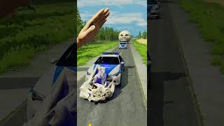 Big &amp; Small Cars vs Giant Hand Slap - BeamNG.Drive