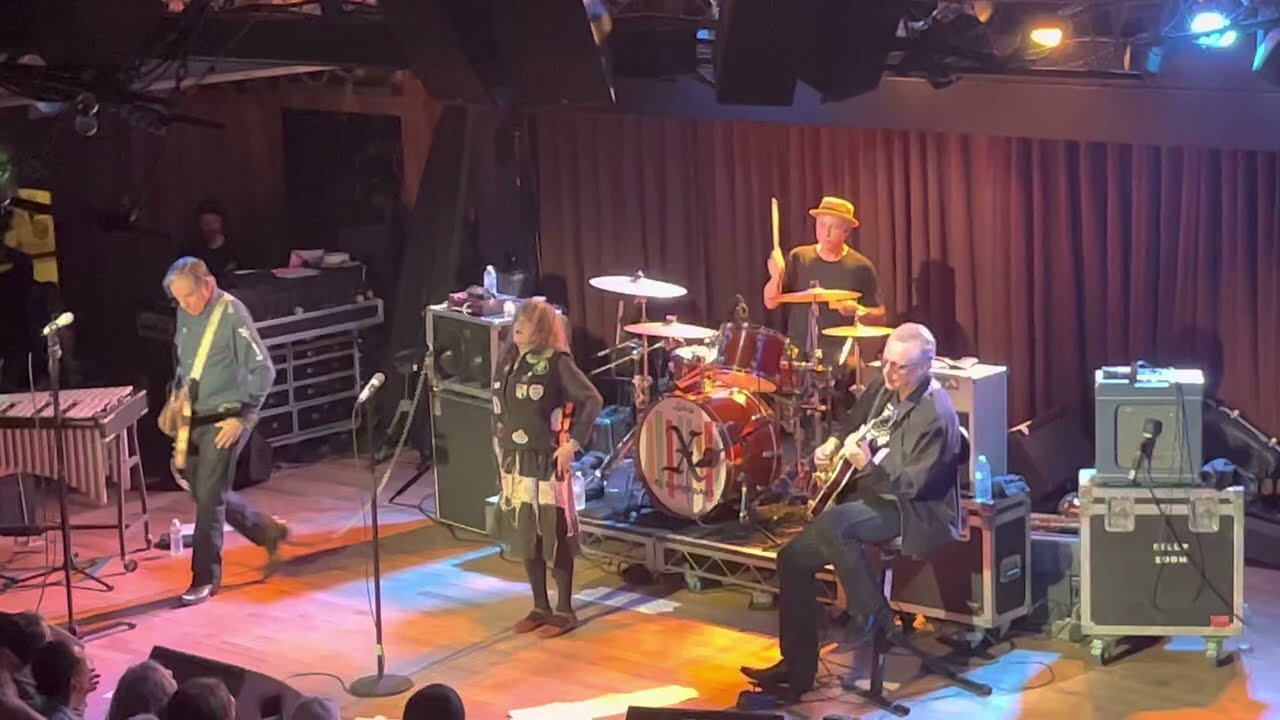 X playing Los Angeles at the Belly Up - from club owners box great sound and video