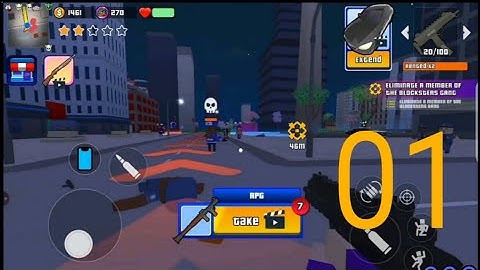 Gangs Wars: Pixel Shooter - Gameplay Walkthrough Part 1 - Tutorial (iOS, Android)