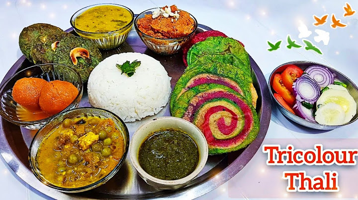 तिरंगा थाली | गणतंत्र दिवस स्पेशल थाली रेसिपी | तिरंगा थाली | 26 जनवरी स्पेशल