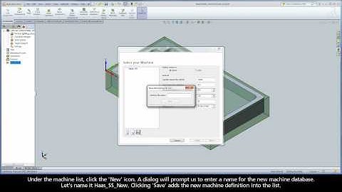 SolidCAM iMachining - GS Exercise #1 - Define the Machine and Work Material Parameters