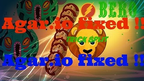 Agar.io was Fixed ? no lag at all !! | new patch