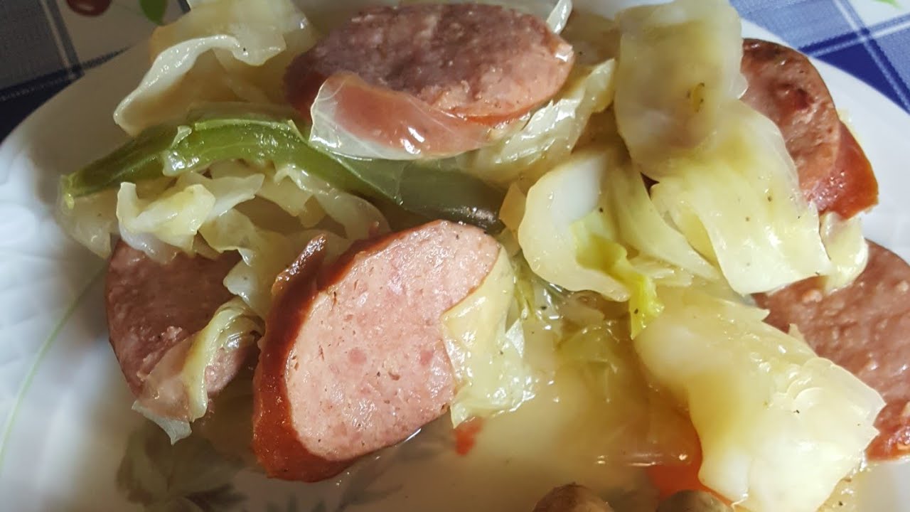 Sausage, cabbage,onions & Peppers YouTube