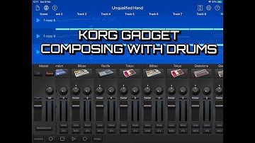 Korg GADGET - Composing Just With Drums - iPad Demo