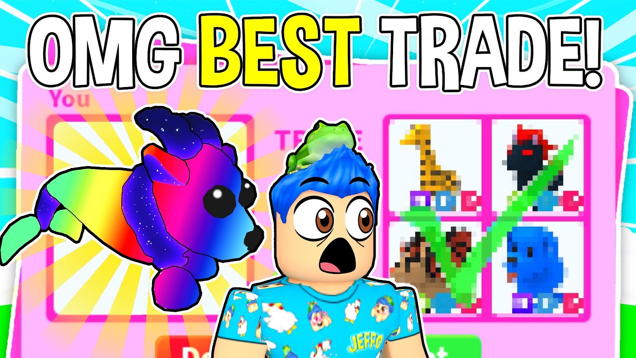 Trading In most richest Server In Roblox Adopt Me Ever Mega Trades 