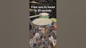 Go from zero to tuned in one minute #snare #drums
