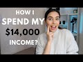 How I Spend My $14,000 Income Per Month? | SAVE, INVEST AND BUDGET *template included* | QUIT MY JOB