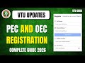 VTU PEC and OEC Registration 2026 | PEC and OEC Registration Complete Guide | Old or New Portal 2026