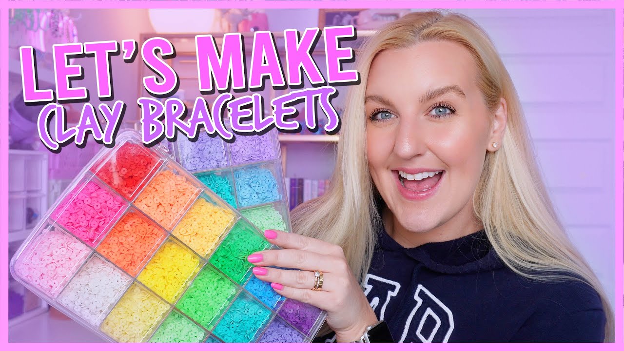 let's make clay bracelets together 🐚🌺☀️🌴🌊🫧 (end of summer coconut girl aesthetic)