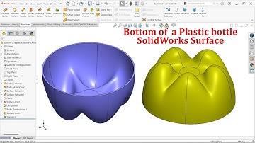 SolidWorks Surface Bottom of a Plastic Bottle