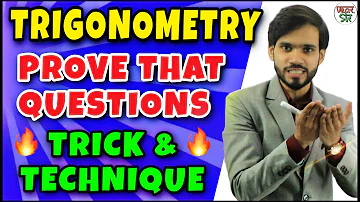 Trigonometry | Trigonometry Tricks | Trigonometry Prove that Questions Tricks | Formula/Class 10/11