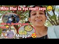 Aaj mihirbhai ka result  dhruvi mihir upar bagdi   maggie banayi  family real vlogs