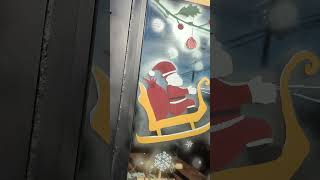 My first  WINDOW PAINTING/ Christmas Style # mural #windowpainting #christmas