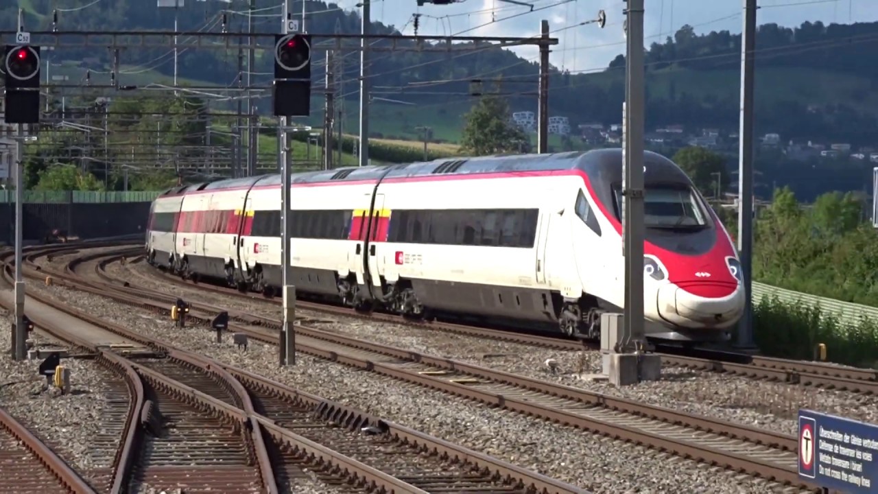 SBB FS Gotthardverkehr und Südostbahn Voralpenexpress in Immensee und Küssnacht