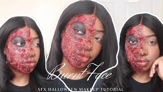 BURNT FACE 🔥 Special FX Makeup Tutorial I HALLOWEEN LOOK