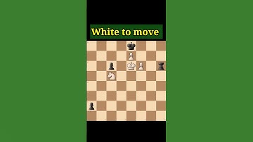 Chess Puzzle Mate in 2 🤔🤔#chess #puzzle