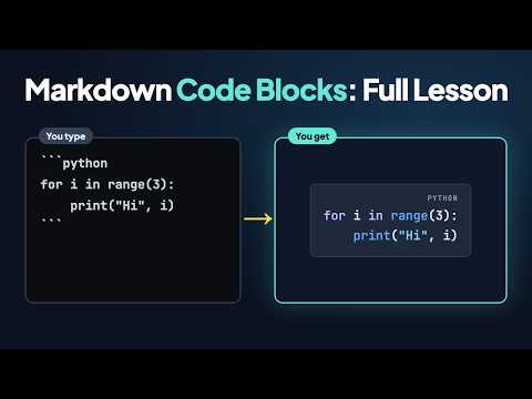How to Add Code Blocks in Markdown (Full Tutorial) #markdown