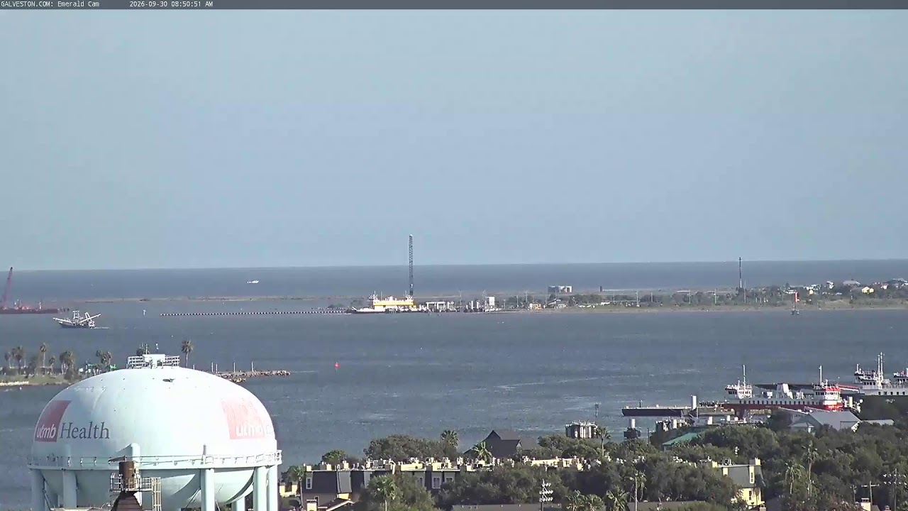 EMERALD CAM: Live from the Galveston Ship Channel