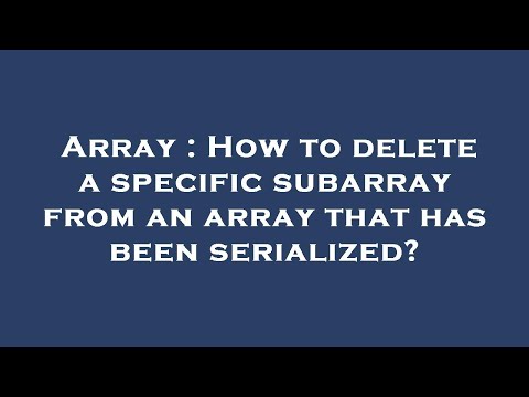 Array : How