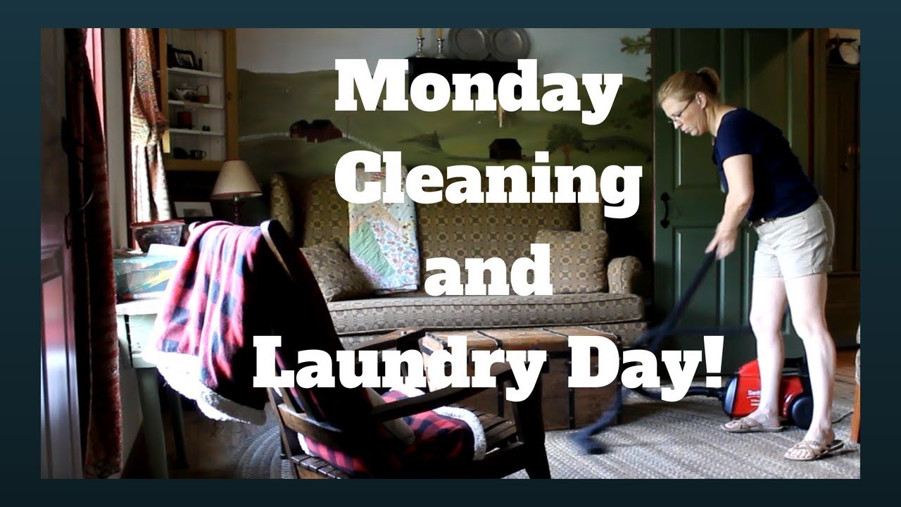 Monday Cleaning &amp; Laundry Day - YouTube