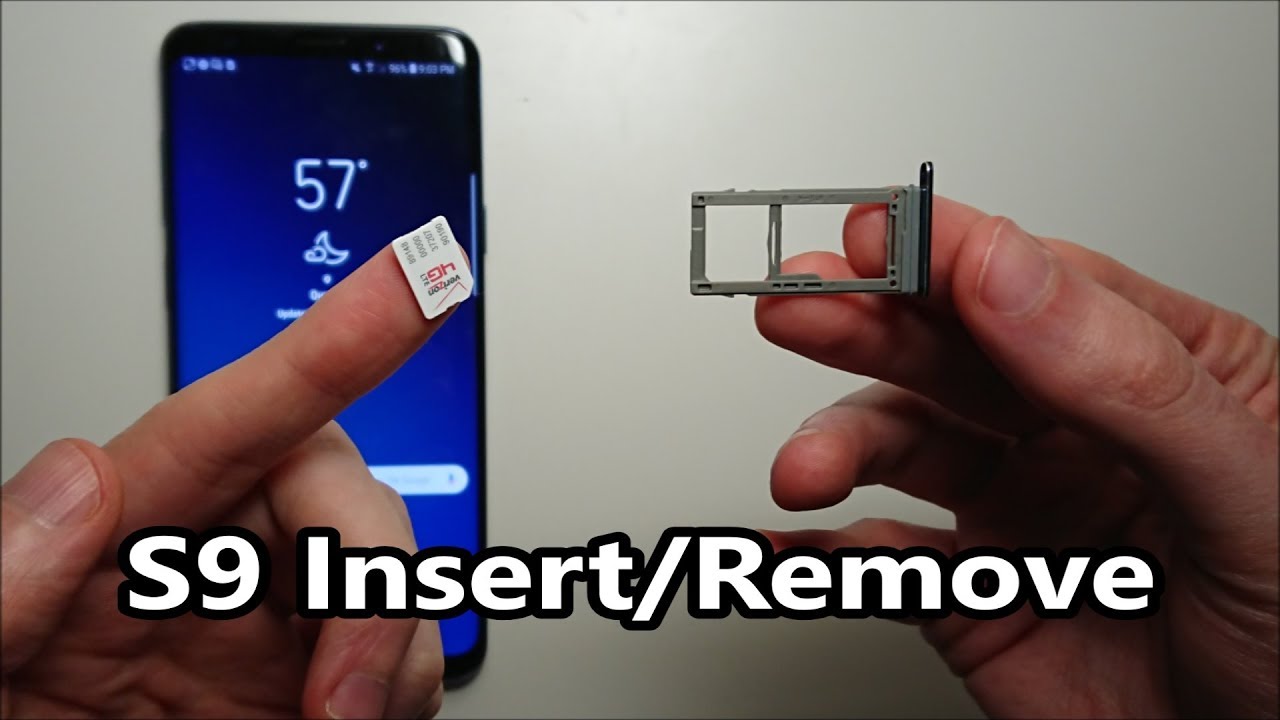 How To Insert Sim Card On Galaxy S9