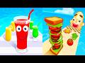 Sandwich Runner VS Juice Run || Epic MixPlay 🔥 Max Levels Unlocked | Full Gameplay Walkthrough #599