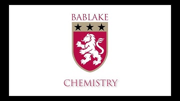 Chemistry Bablake A level