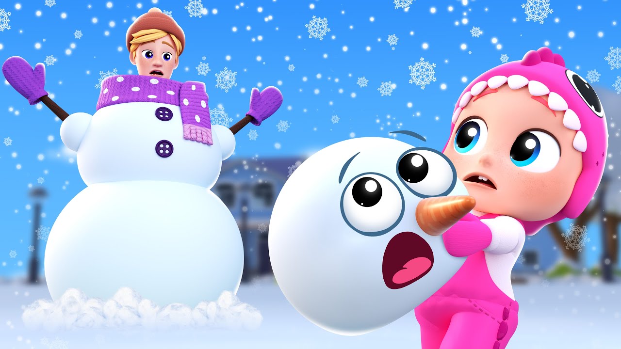Now It's Time to Build a Snowman! | Magical Winter Nursery Rhyme | Bubbleee  Sing , Dance and Learn