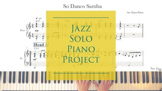 So Danco Samba/Jazz N Samba/Jazz Solo Piano/download for free transcription/arr.@hanspiano2020 /무료악보