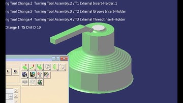 Tutorial virtual simulation of Lathe machining using CATIA