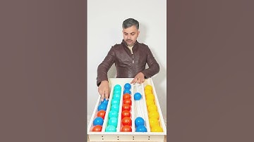 Fun & Chaos: Color Ball Sorting Challenge 🟢🔴🟡🔵 | Fun Games #game #satisfying #shorts #asmrsounds