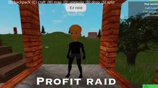 Profit 17 tnt raid (Catastrophia Roblox)