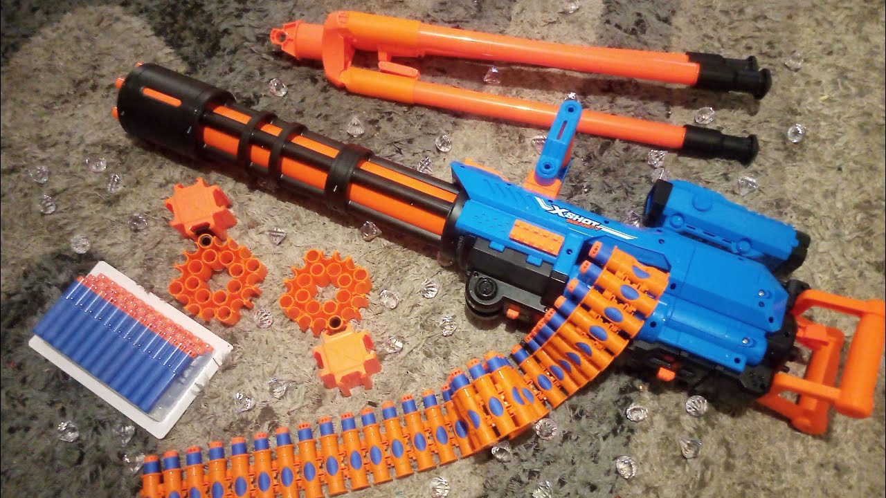 Assembling a huge Xshot Insanity blaster configuration #toys