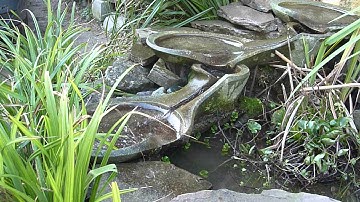 A Small Ovella Flowform Cascade- rhythmic water feature/ water sculpture