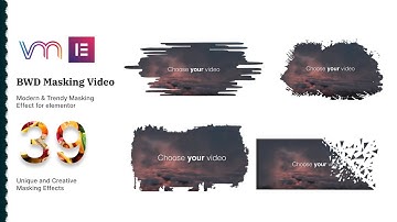 BWD Masking Video Elementor addon tutorial