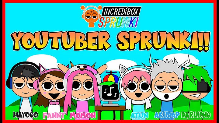 ATUN MEMBUAT KARAKTER SPRUNKI UNTUK SEMUA TEMAN YOUTUBER !! Feat @sapipurba