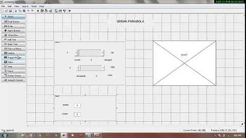 TUTORIAL PEMBUATAN GERAK PARABOLA PADA GUI MATLAB OLEH POPY G MANURUNG