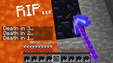 Minecraft UHC but a player is ELIMINATED every MINUTE if they have the FEWEST obisidian...