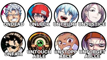 All Negator Abilities  from Undead Unluck part 1