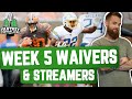 Fantasy Football 2020 - Week 5 Waivers + Droppable Names, Hamstrung - Ep. #956