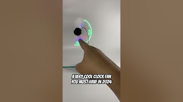 A very cool clock fan you must have in 2024 #foryou #usbfan #fyp #goodthing #diy