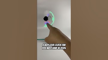 A very cool clock fan you must have in 2024 #foryou #usbfan #fyp #goodthing #diy