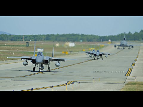 Pease Airport - ANG F-15 Eagles, USAF KC-10 Extenders and More!