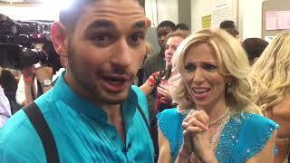 Debbie Gibson And Alan Bersten After Quickstep Week 2 Dwts 25