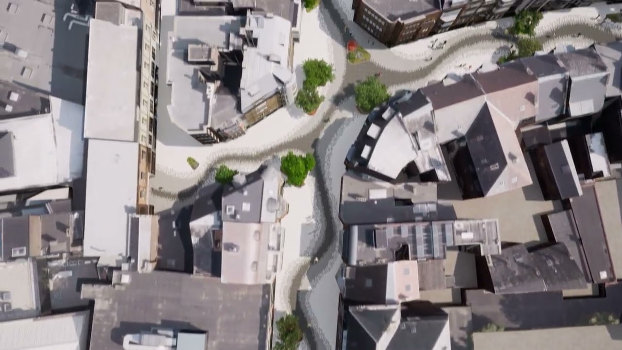 Vidéo 3D du piétonnier du Quartier des Carmes et de la rue Godefroid